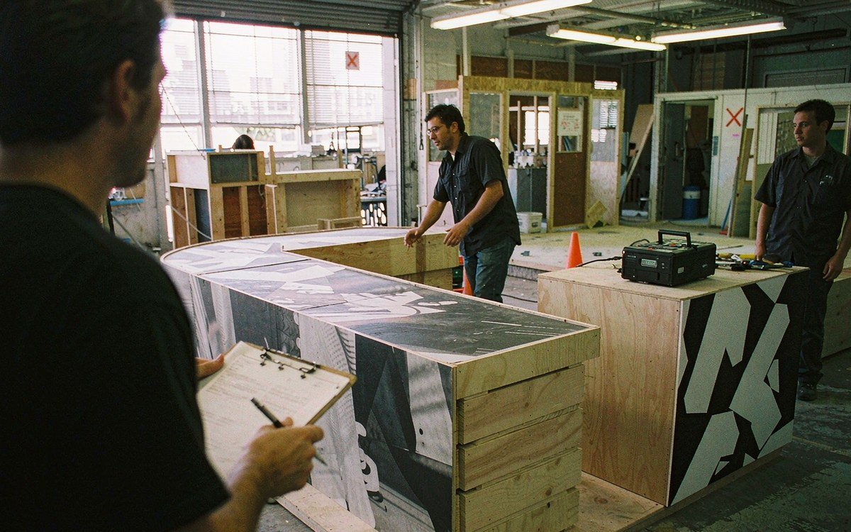 Premiere San Antonio booth rental – pre-show build check before the booth ships