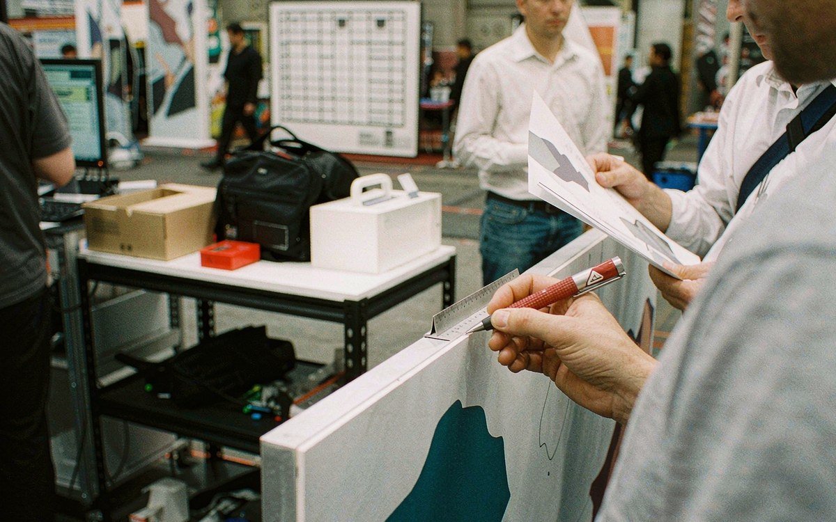 The Grand Strand Gift & Resort Merchandise Show booth rental – pre-show build check before the booth ships
