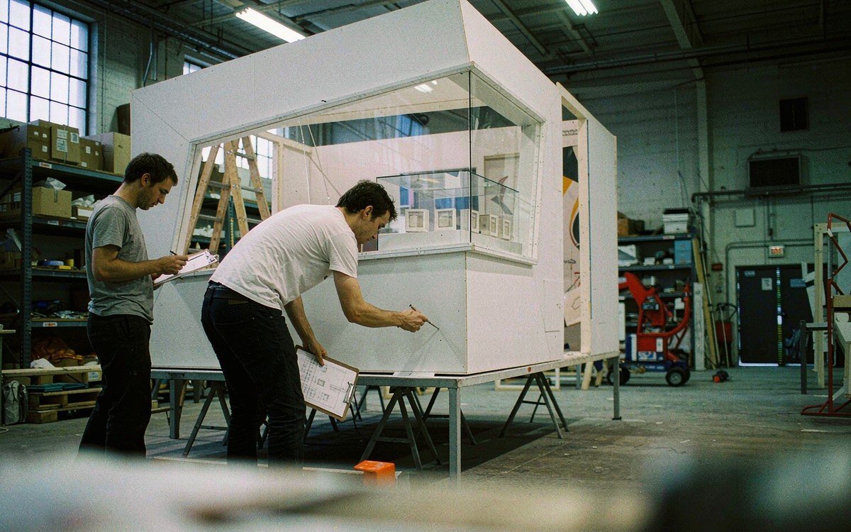 The NGA Show booth rental – pre-show build check before the booth ships