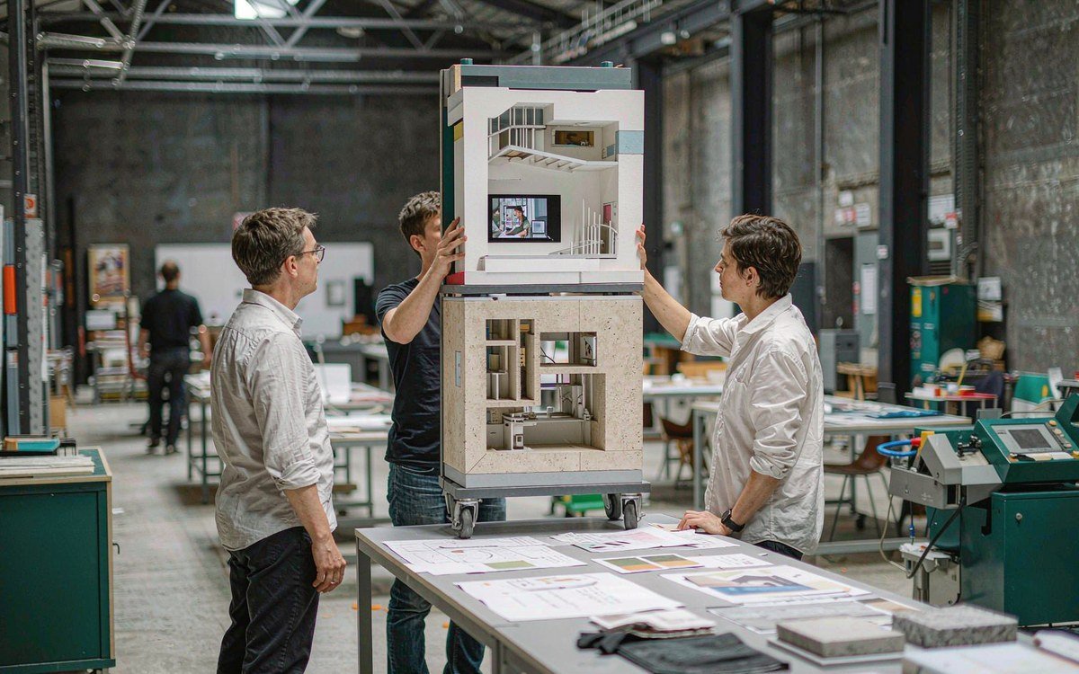 The Precast Show booth rental – exhibit design review with the project manager
