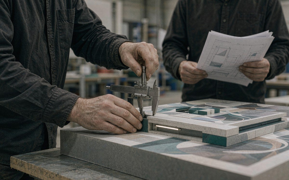 The Precast Show booth rental – pre-show build check before the booth ships