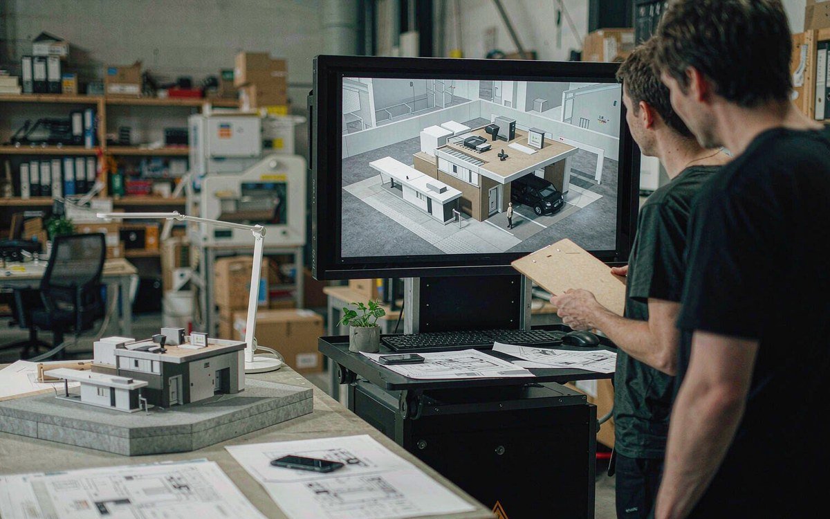 The Utility Expo booth rental – exhibit design review with the project manager