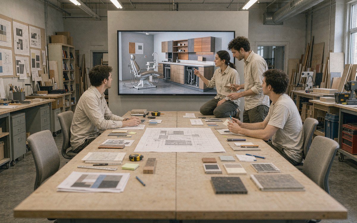 Thomas P. Hinman Dental Meeting booth rental – exhibit design review with the project manager
