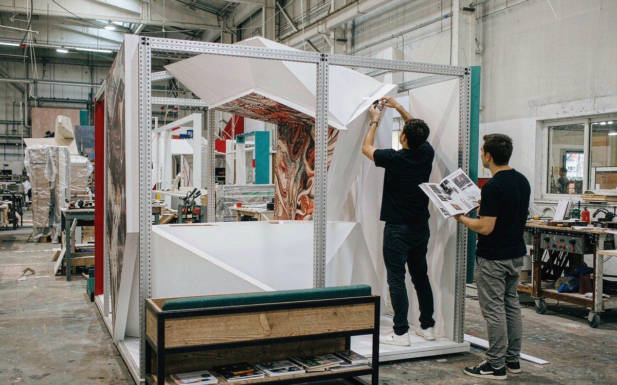 TPIE — Tropical Plant International Expo booth rental – pre-show build check before the booth ships
