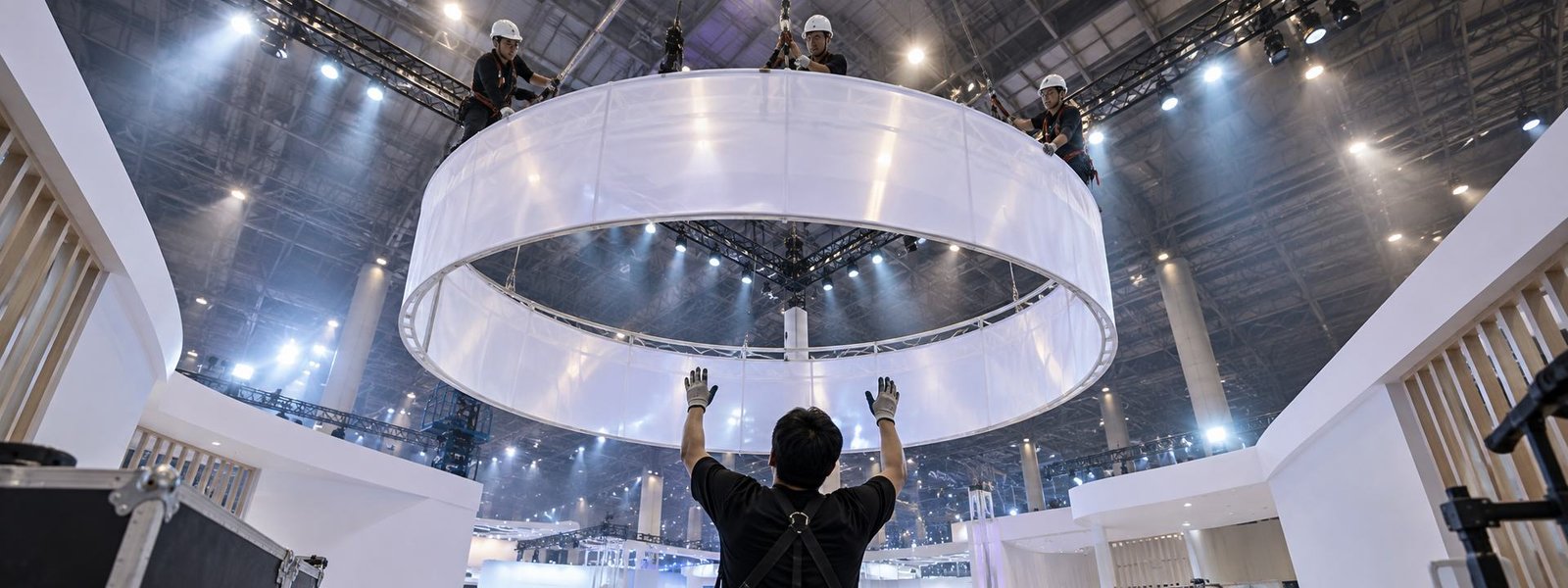 America’s Center Convention Complex exhibitor booth planning team in a modern convention hall
