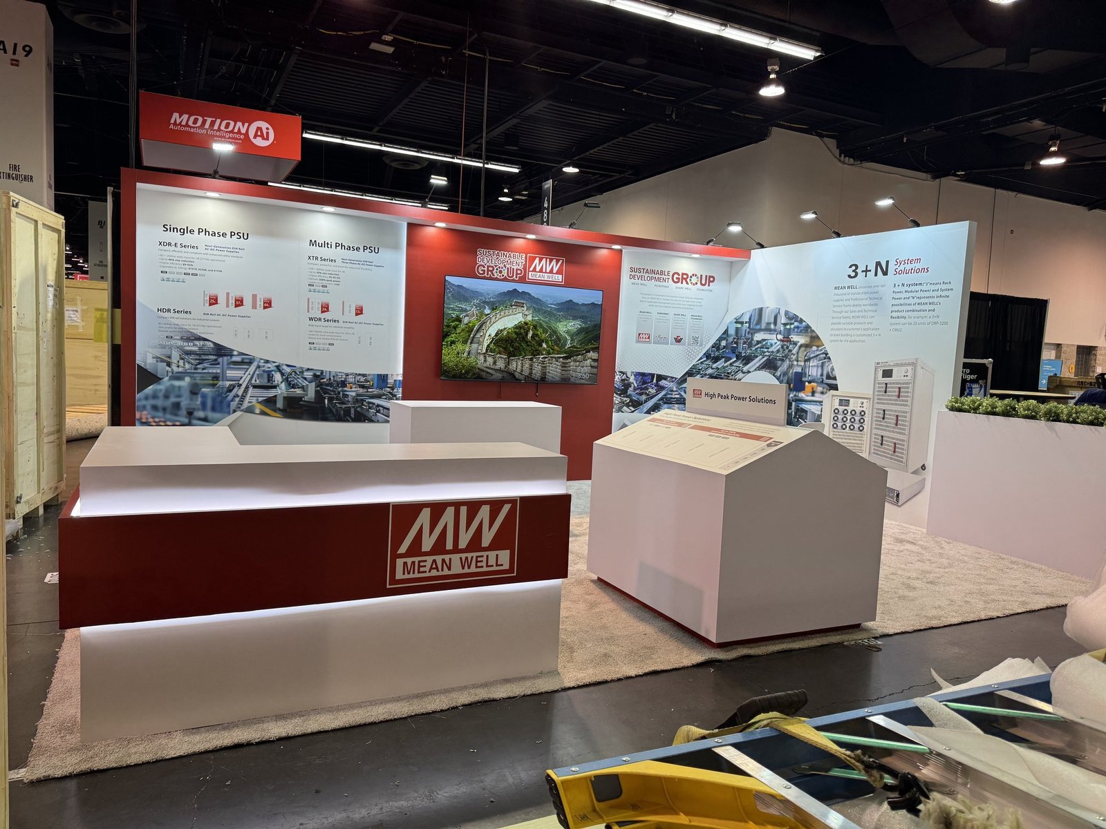MEAN WELL 15x20 ATX West 2025 trade show booth display