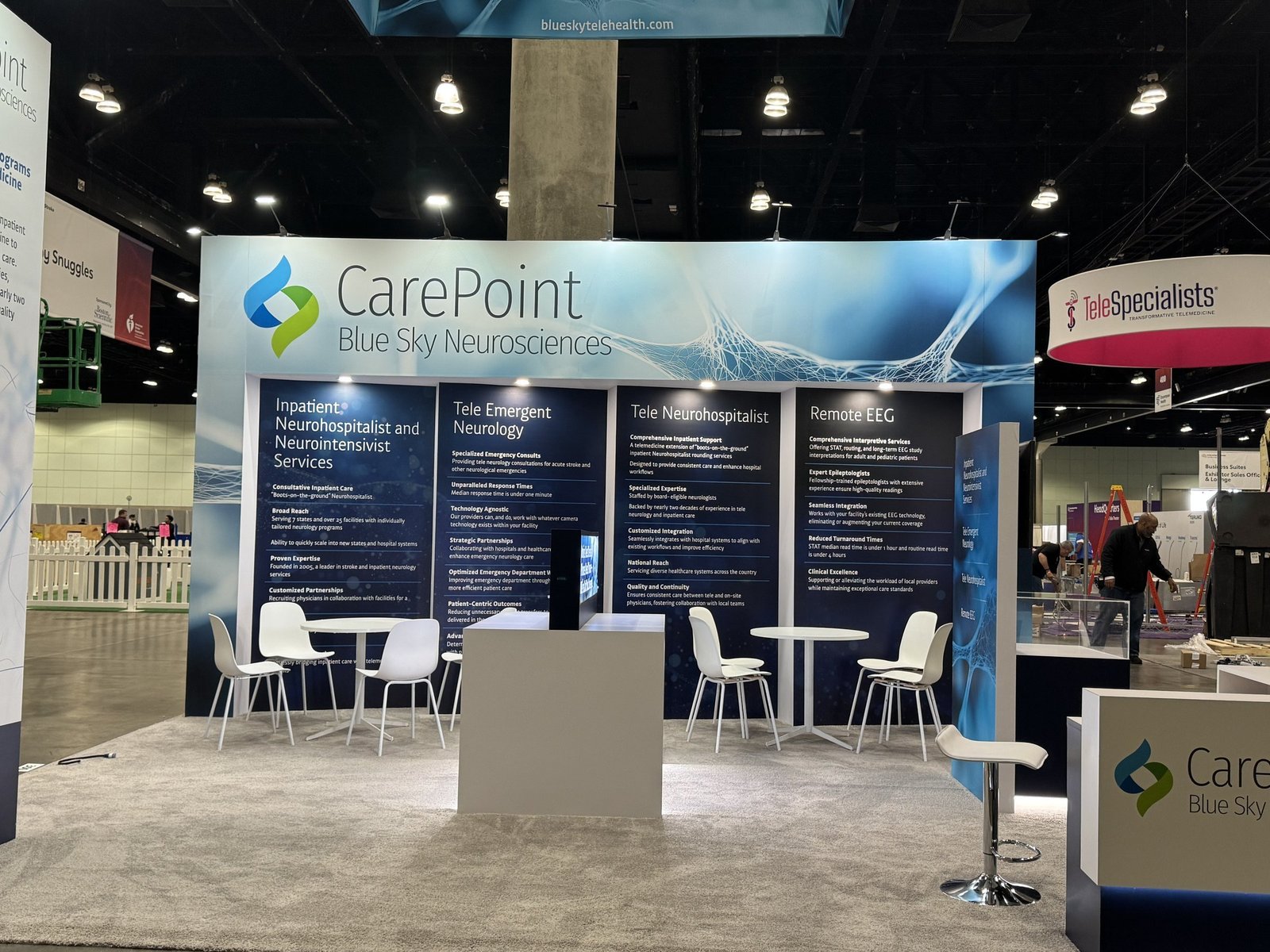 CarePoint 20'x20 trade show booth at ISC 2025