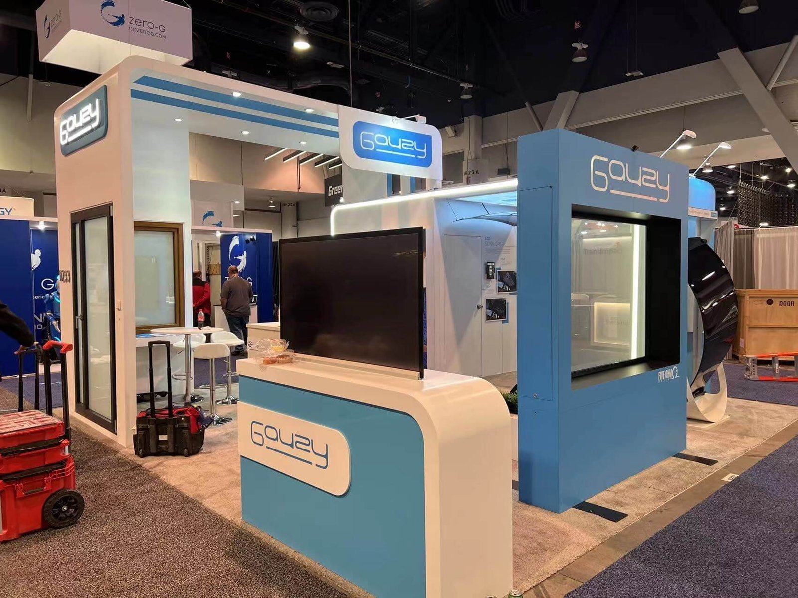 GAUZY 20'x20 trade show booth at CES 2022