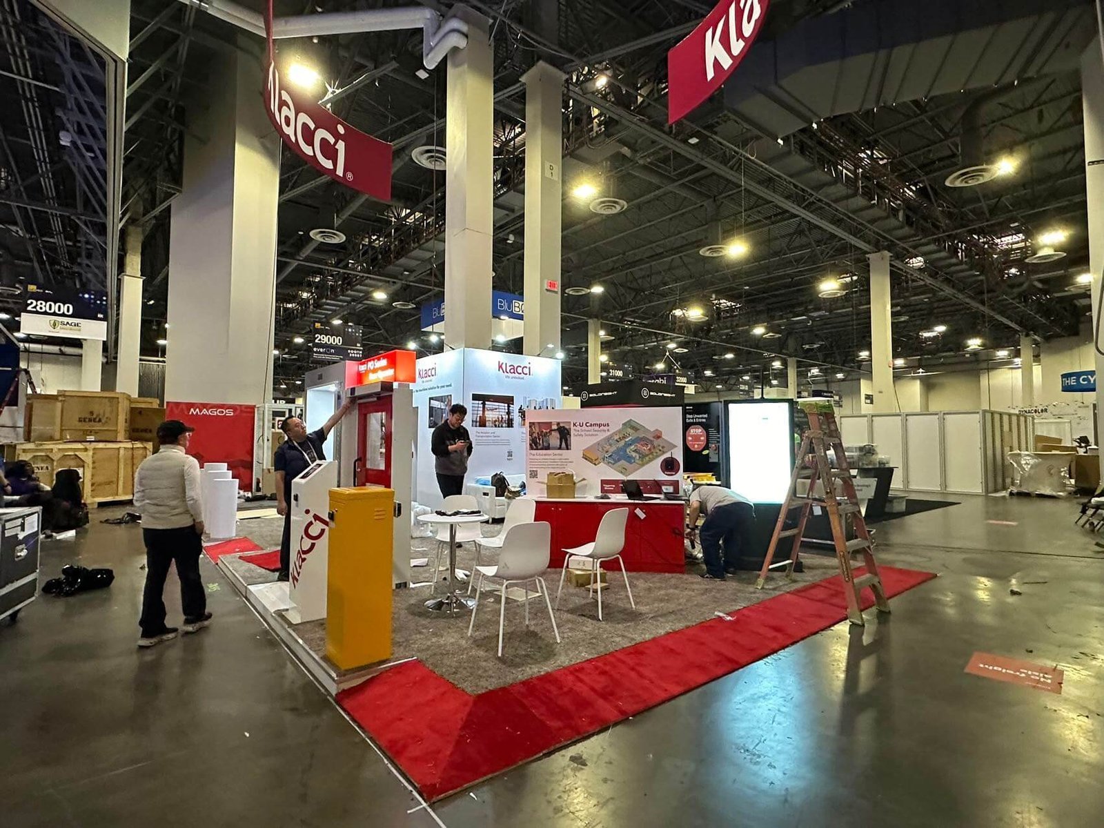 Klacci 20'x30 trade show booth at ISC West2024