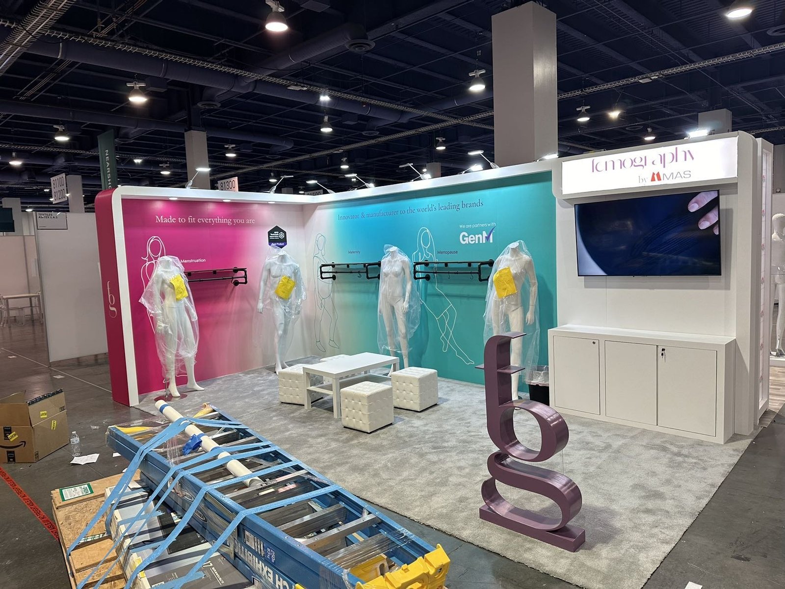 MAS 10'x20 trade show booth at Magic 2024