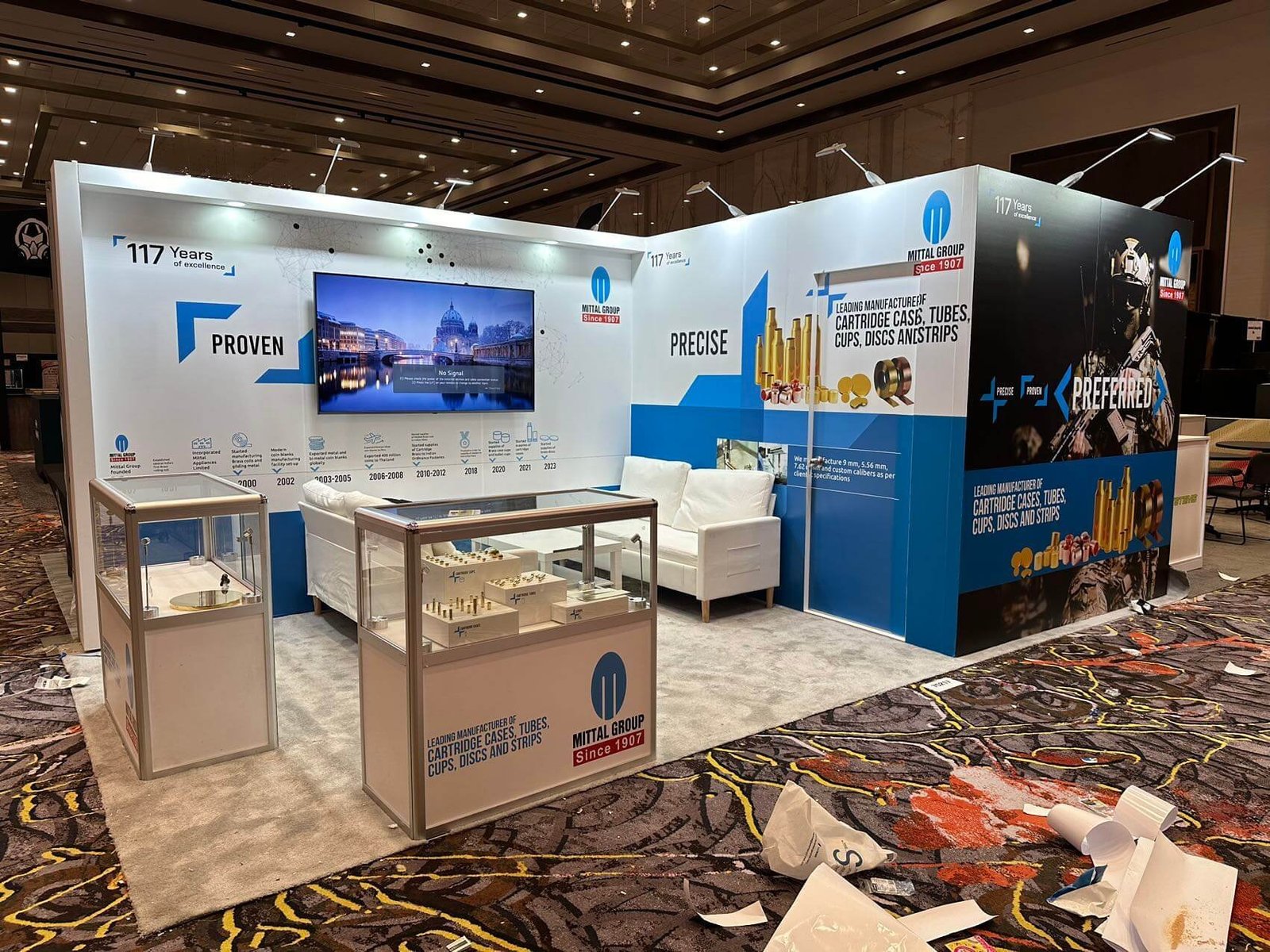 Mittal Group 10'x20 trade show booth at ′ Shot Show2024