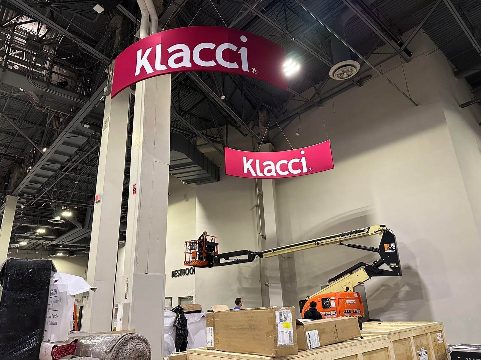Klacci 20'x30 trade show booth at ISC West2024