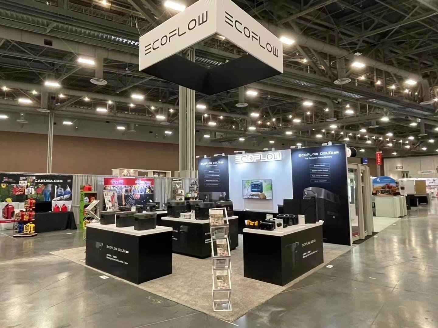 ECOFLOW 20'x20 trade show booth at NHS2022