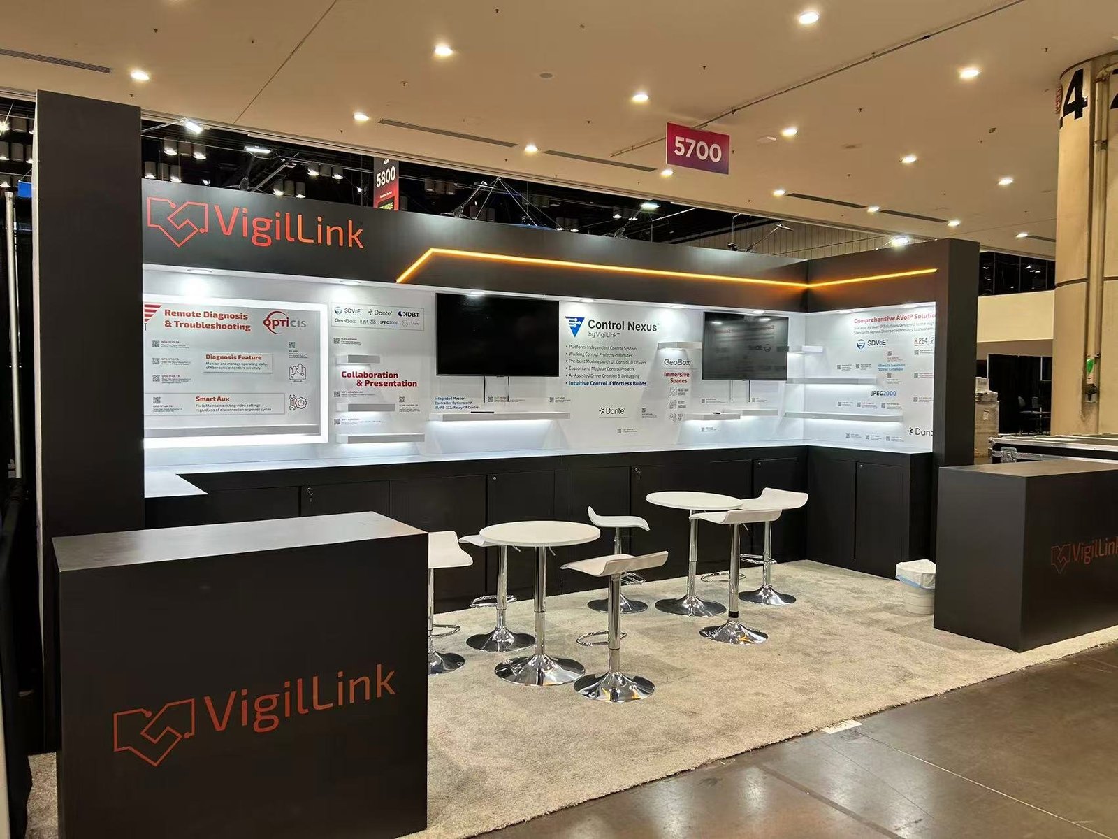 VigilLink 10x20 trade show booth at InfoComm 2025