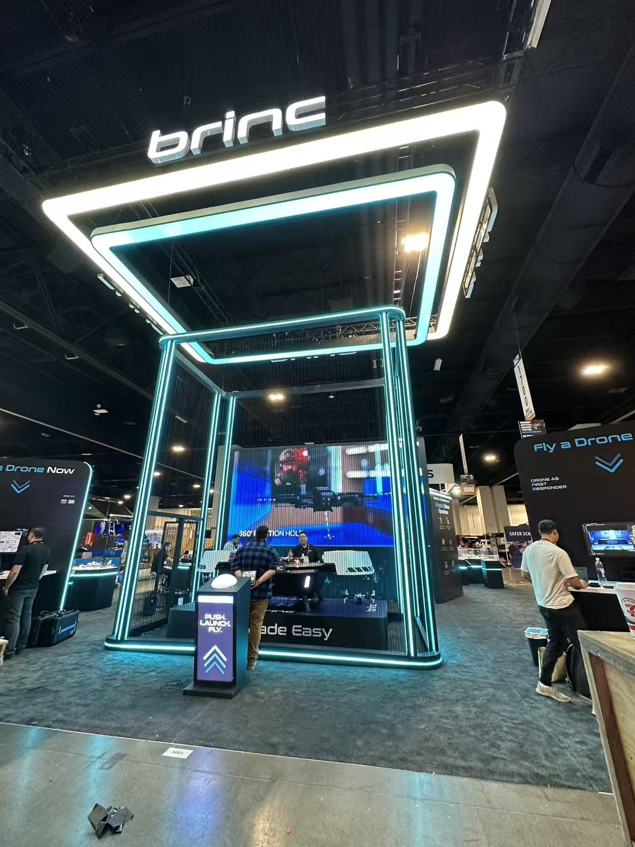 brinc 40x50 trade show booth at IACP 2025