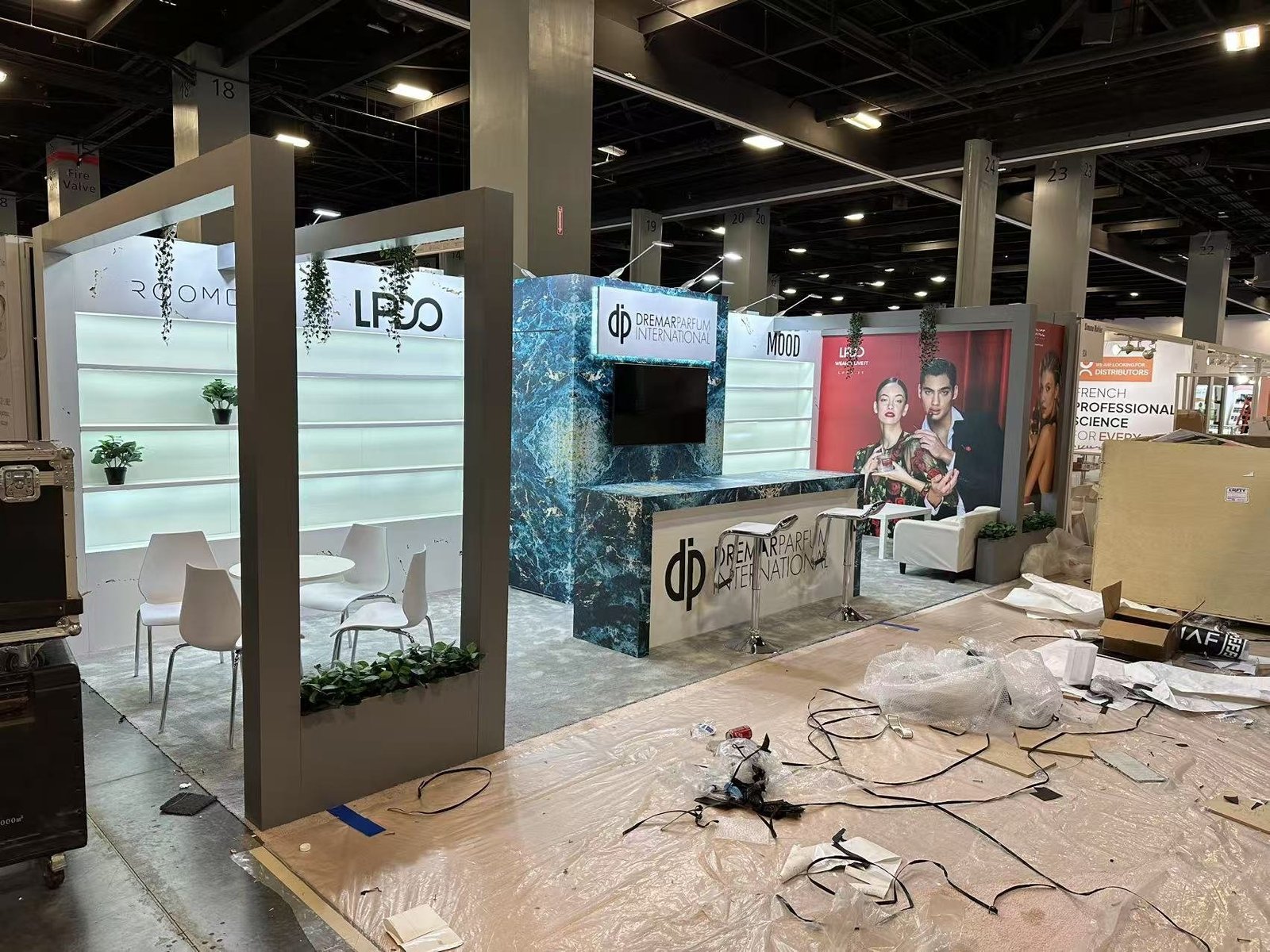 Dremar Parfum 10'x30 trade show booth at Cosmoprof 2025