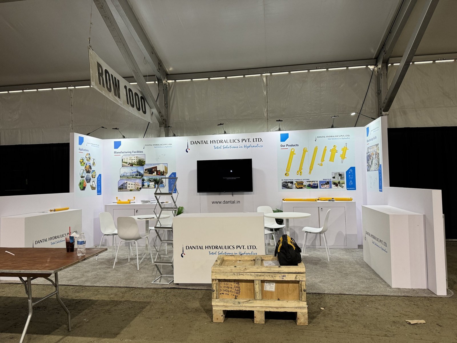 Dantal 10'x20 trade show booth at World AG expo 2025