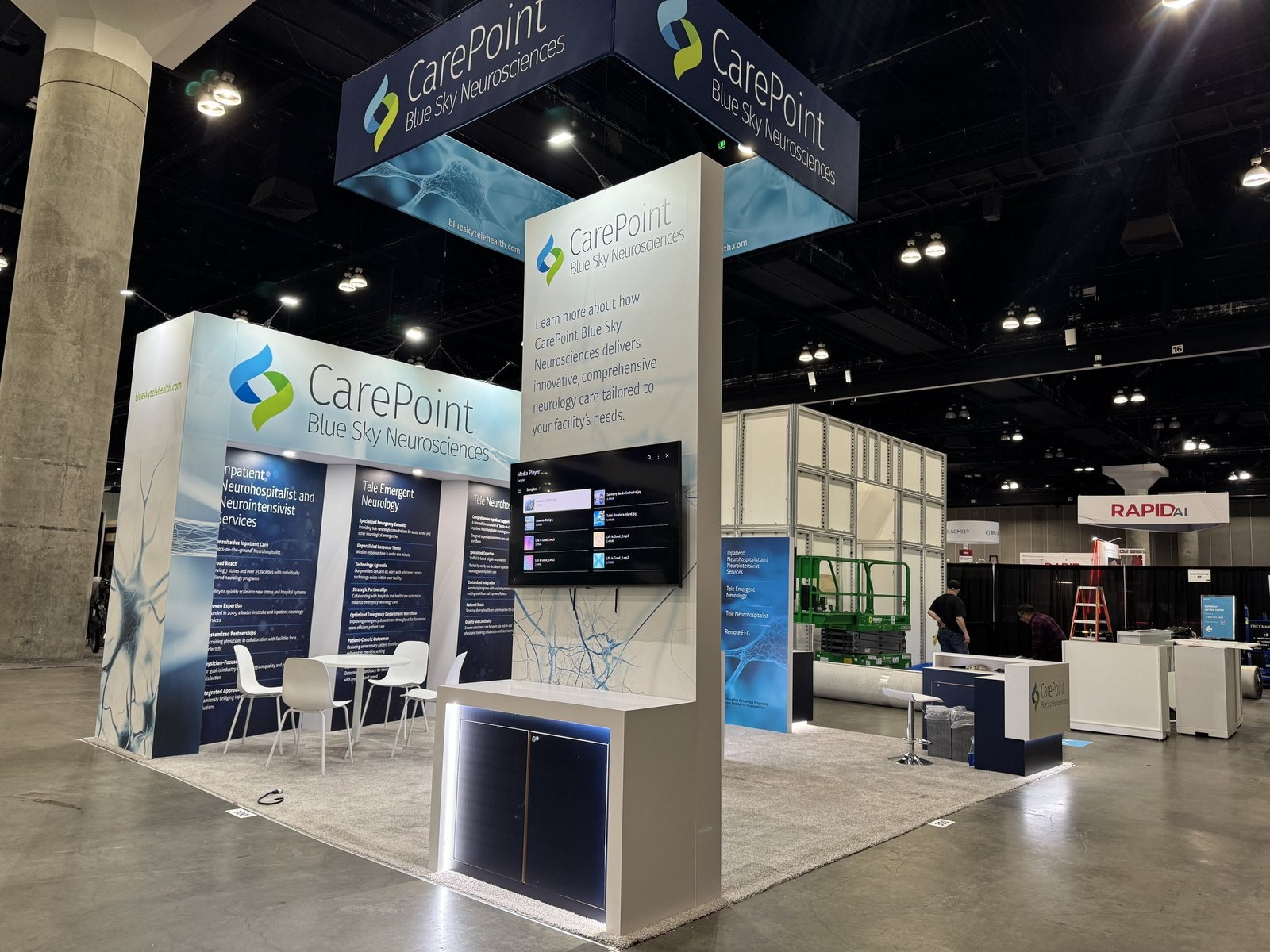 CarePoint 20'x20 trade show booth at ISC 2025