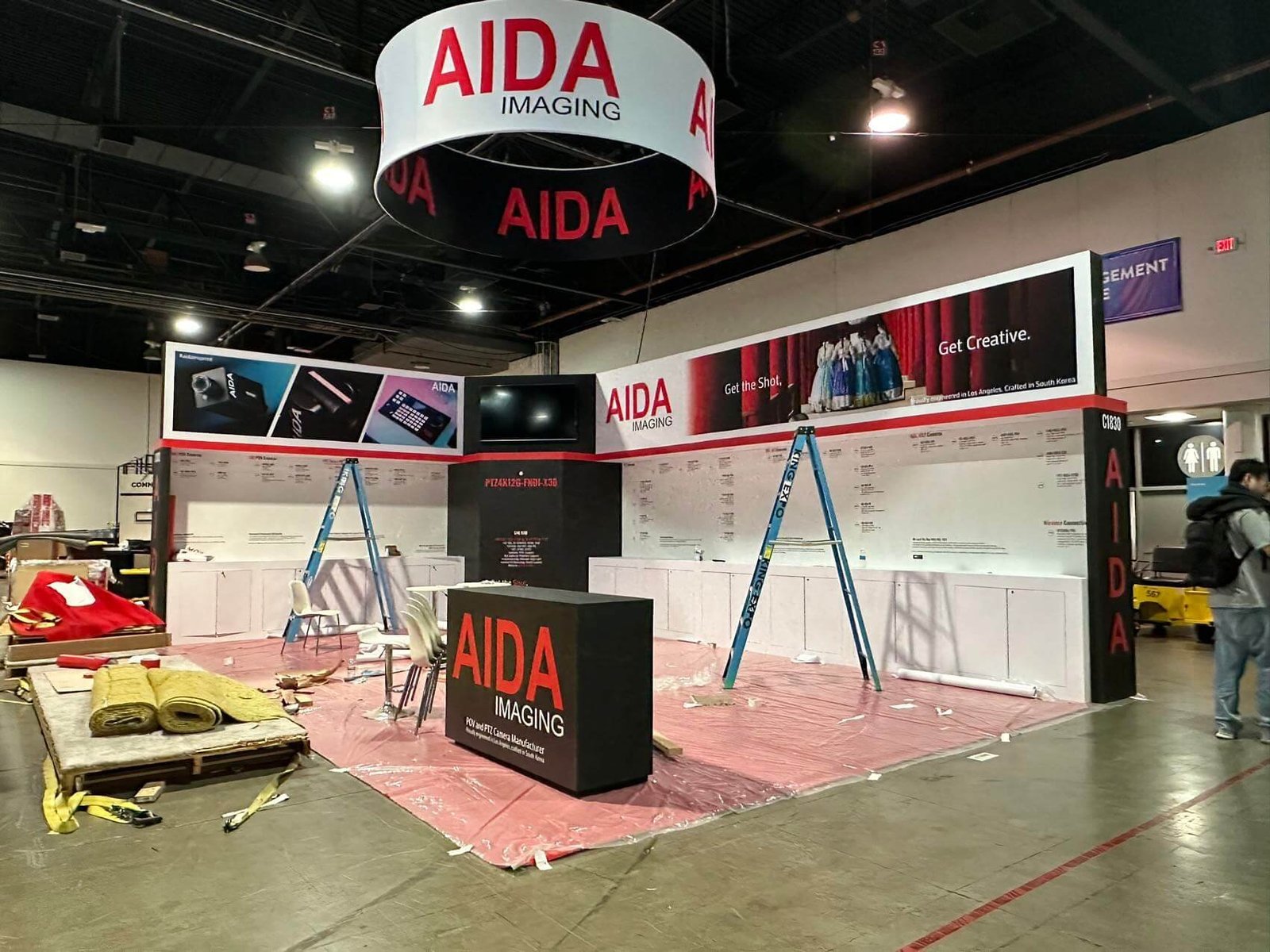AIDA 20'x30 trade show booth at NAB 2024