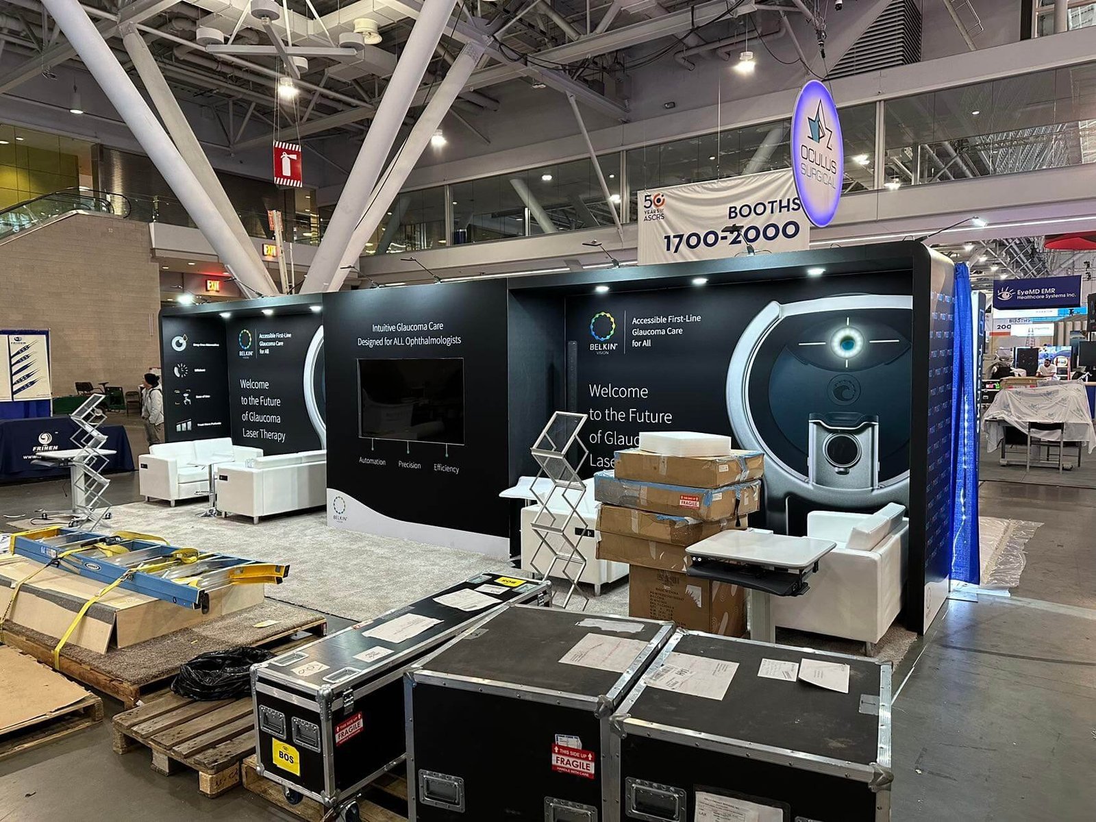 BELKIN 10'x30 trade show booth at ASCRS2024