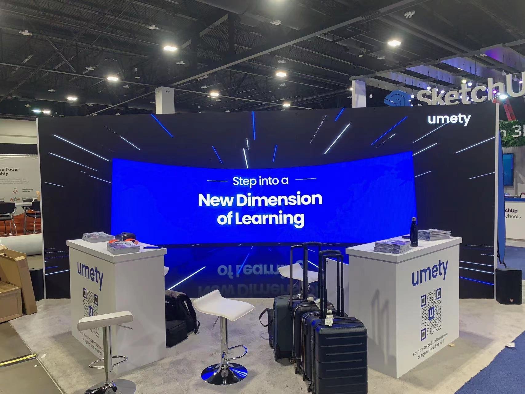 Umety 20'x20 trade show booth at ISTE2024
