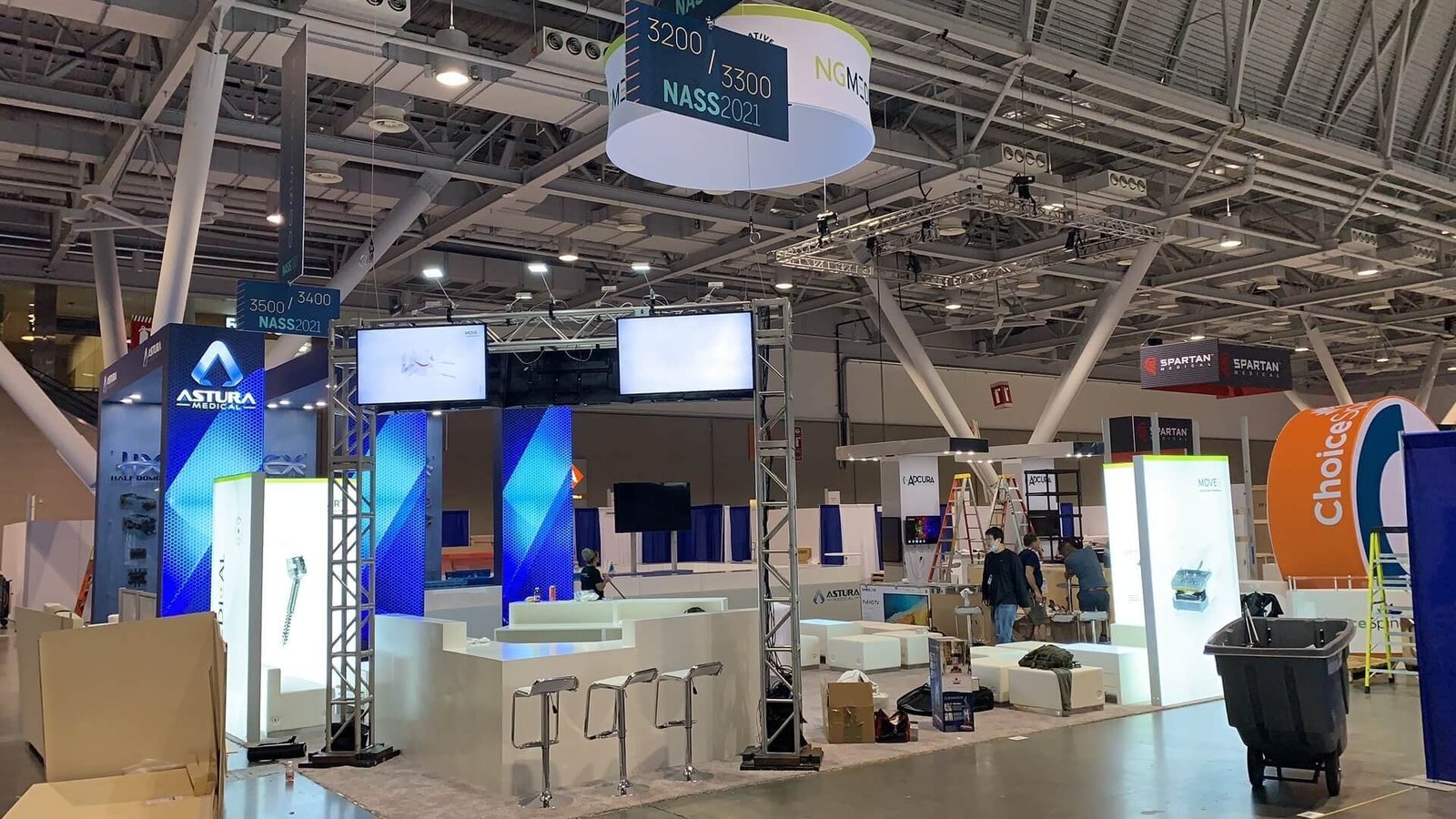 NGMEDICAL 20'x30 trade show booth at NASS2022