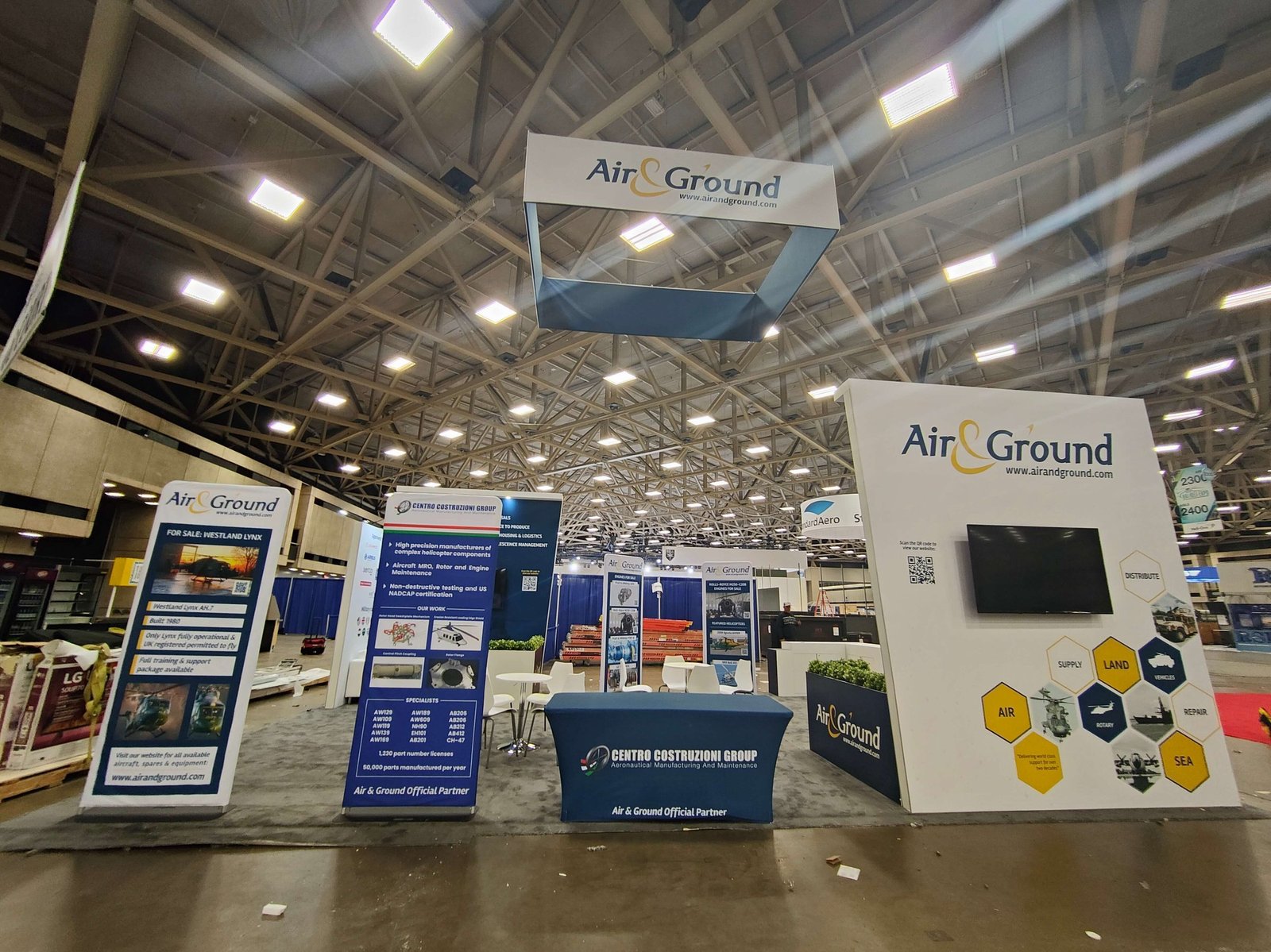 Air 20'x30 trade show booth at Heli expo2023