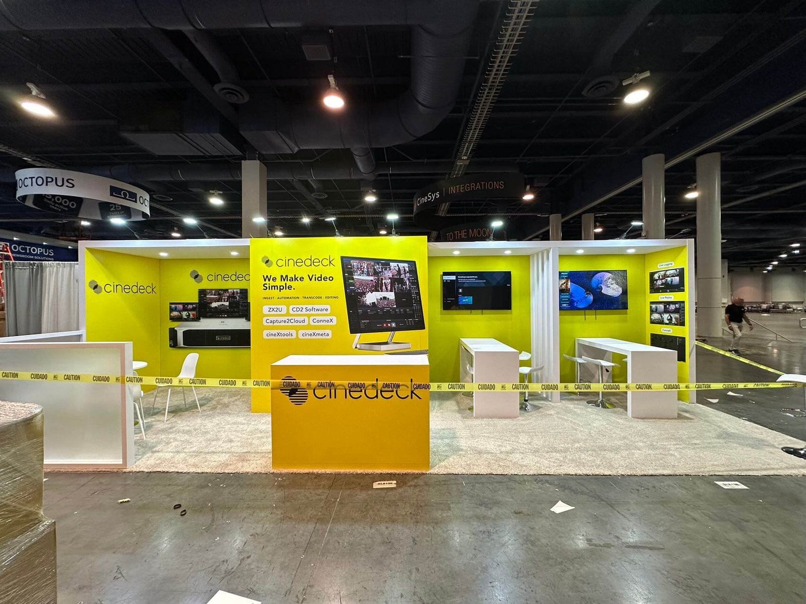 Cinedeck 10'x30 trade show booth at NAB2024