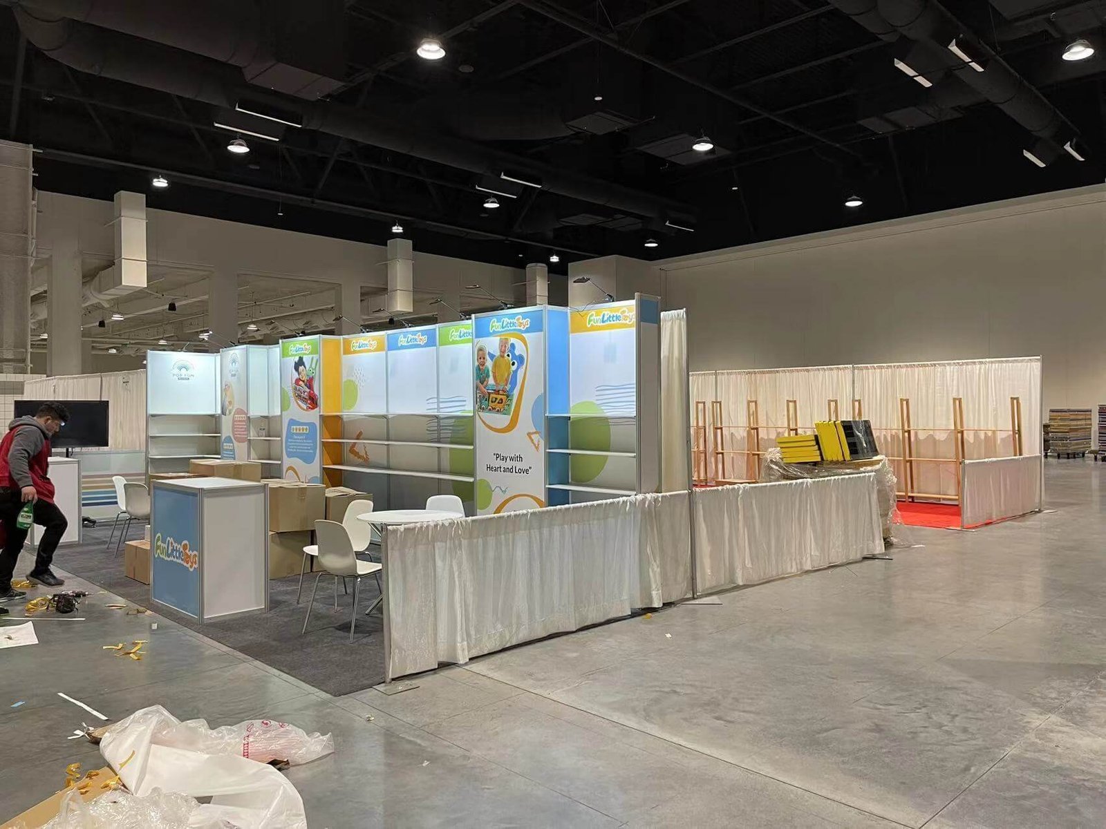 Popfun 10'x30 trade show booth at ToyFest West2023