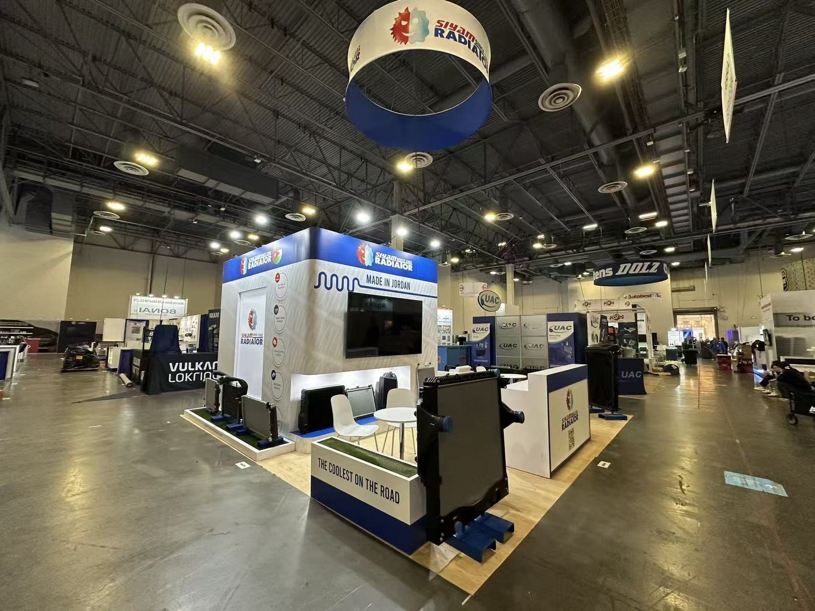 Siyam Radiator 20x20 trade show booth at AAPEX 2025