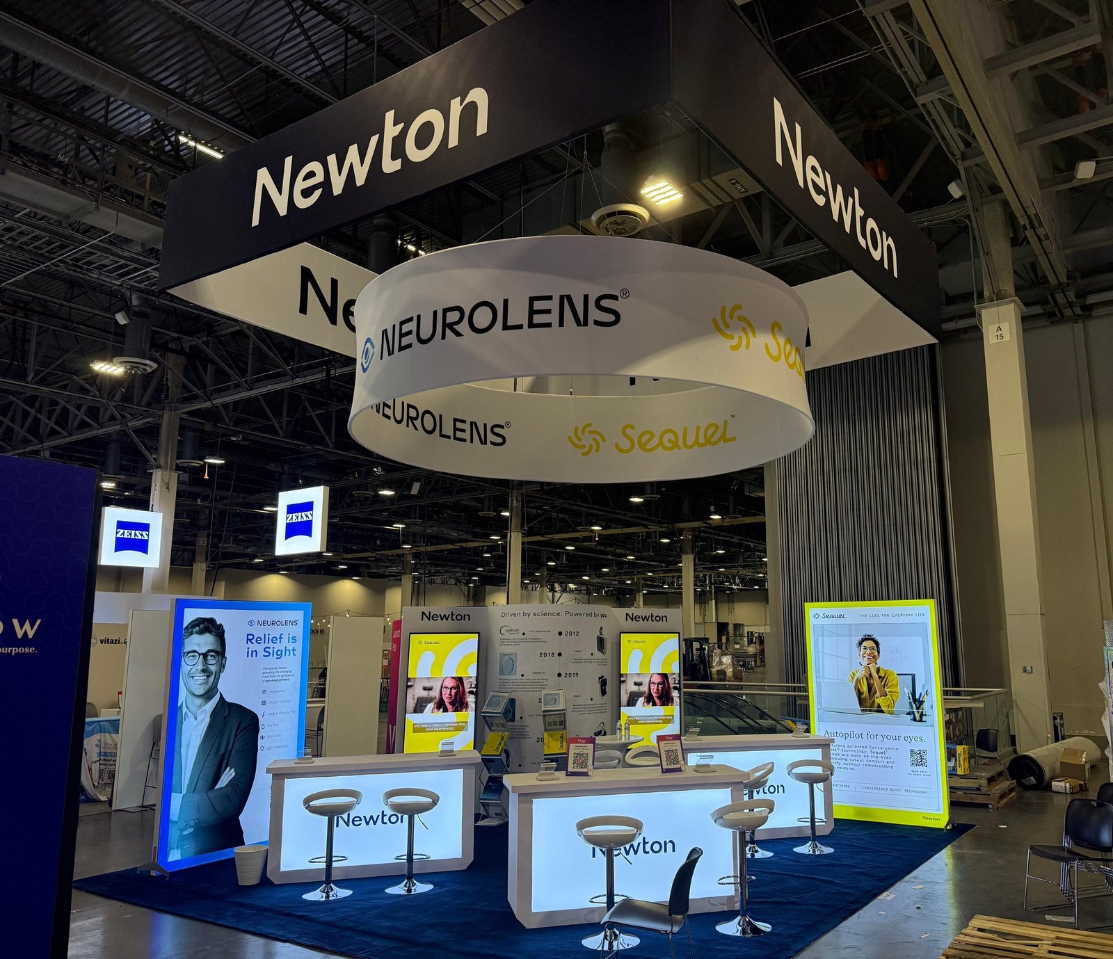Neurolens 20x20 trade show booth at VEW 2025