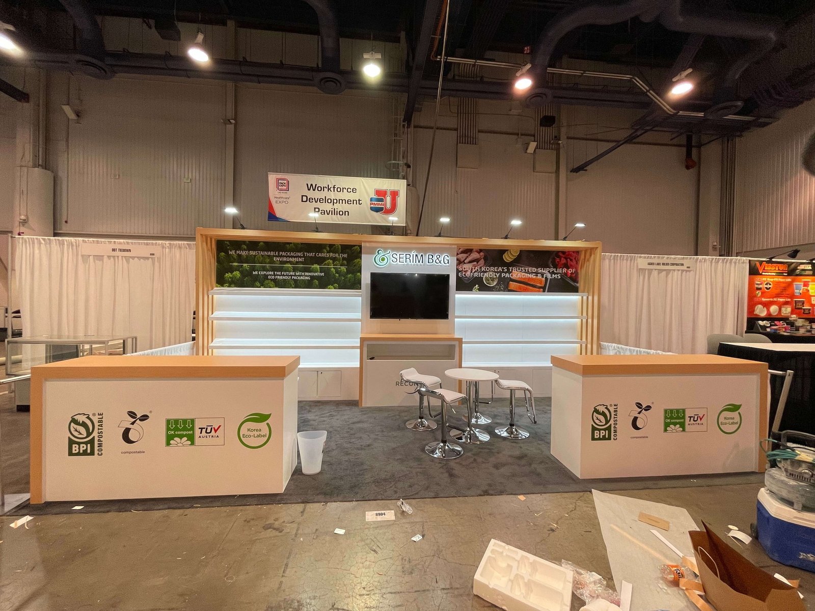 SERIM B&G 10'x20 trade show booth at PACK EXPO2023