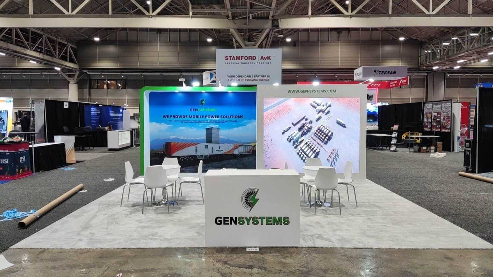 Gensystems 20'x20 trade show booth at ′ POWER GEN2024