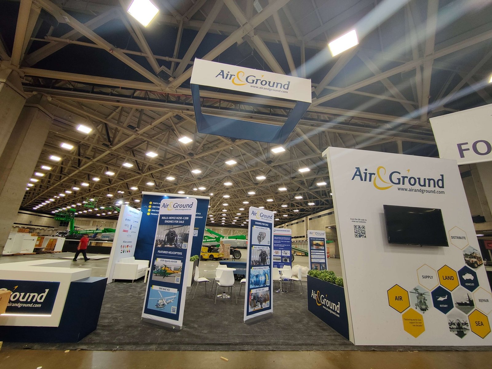 Air 20'x30 trade show booth at Heli expo2023