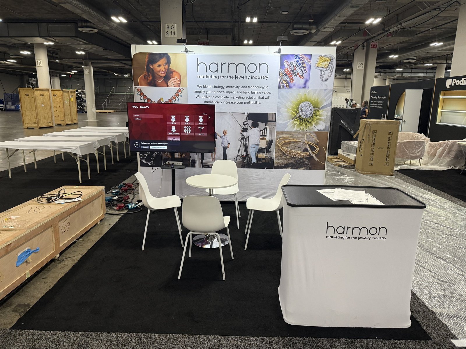 Harmon 10x10 trade show booth at ft JCK 2026