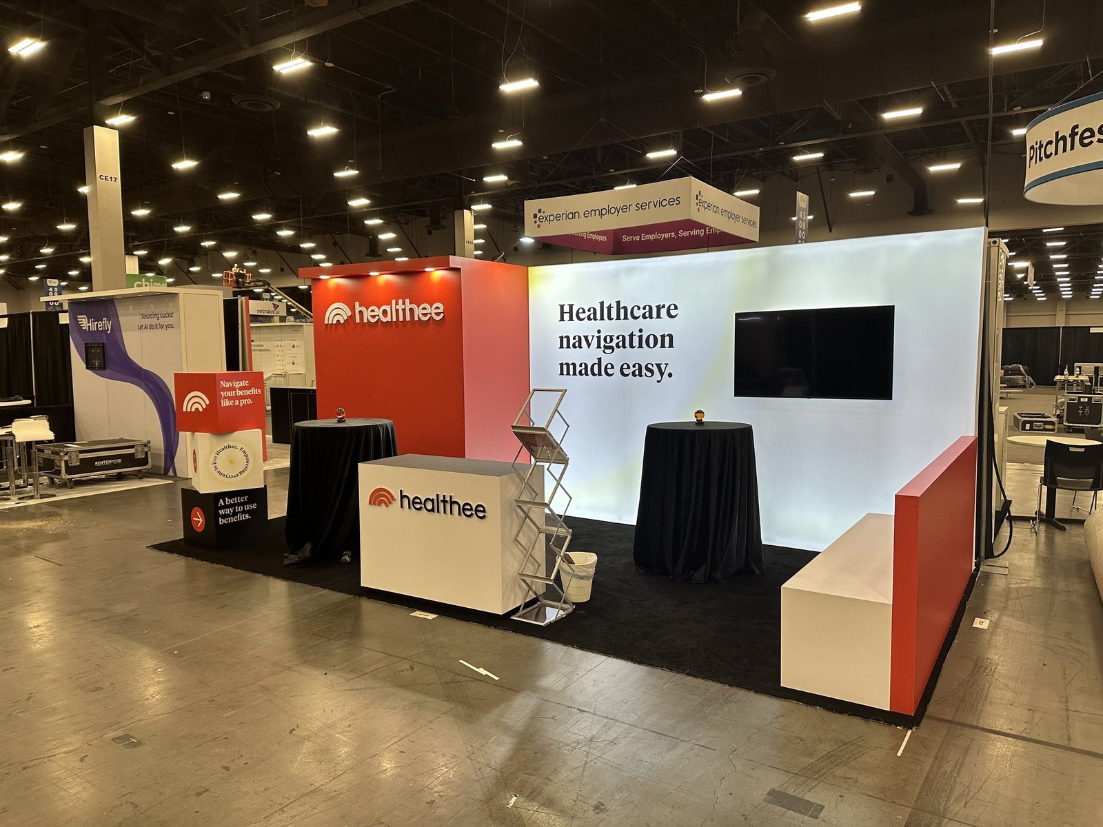 healthee 10'x20 trade show booth at HR TECH 2024