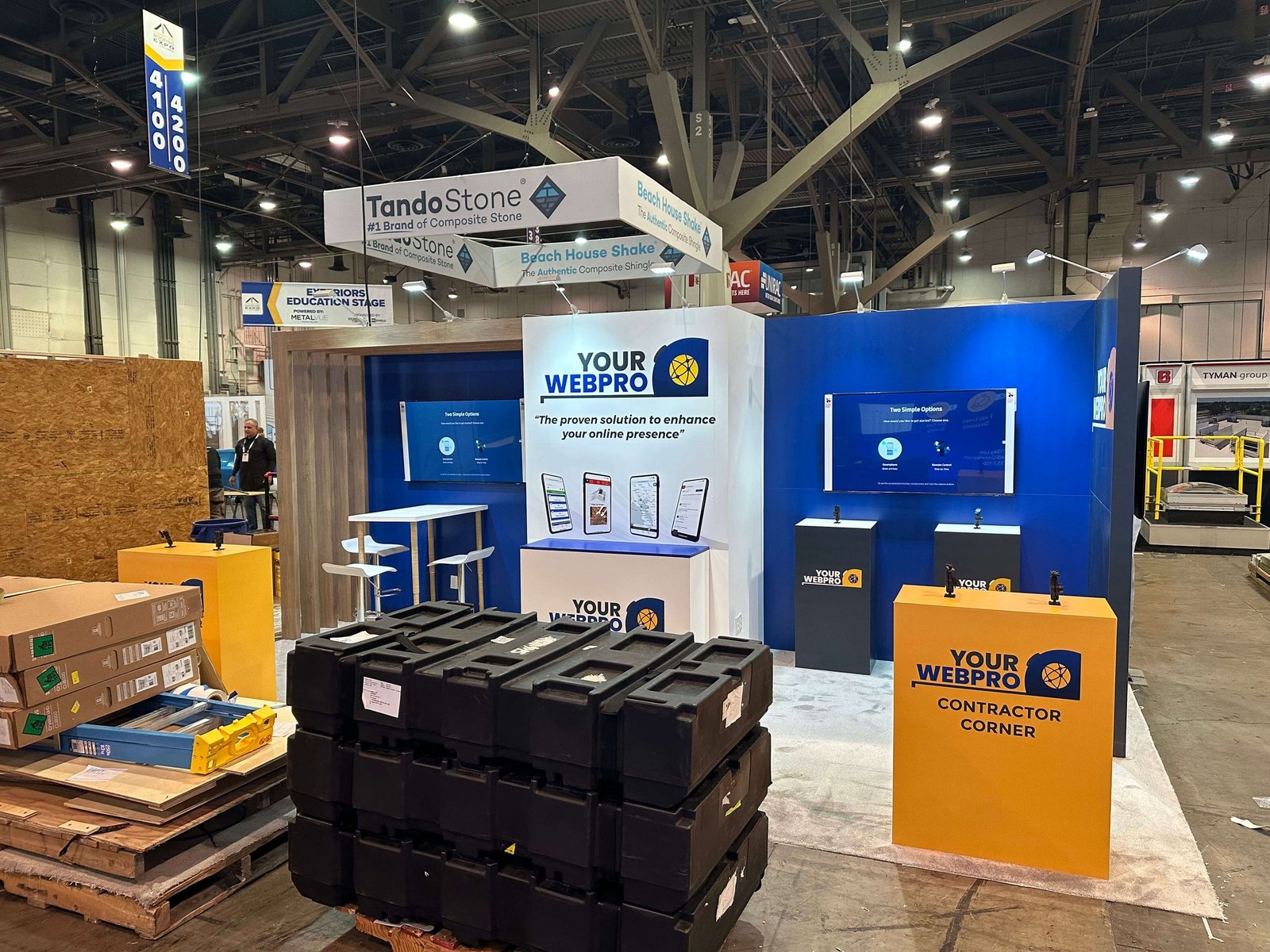 Yourwebpro 10'x20 trade show booth at ′ IRE2024
