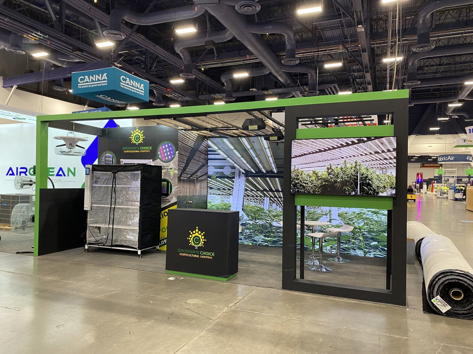 GROWER's 10'x20 trade show booth at MjBizCon 2024