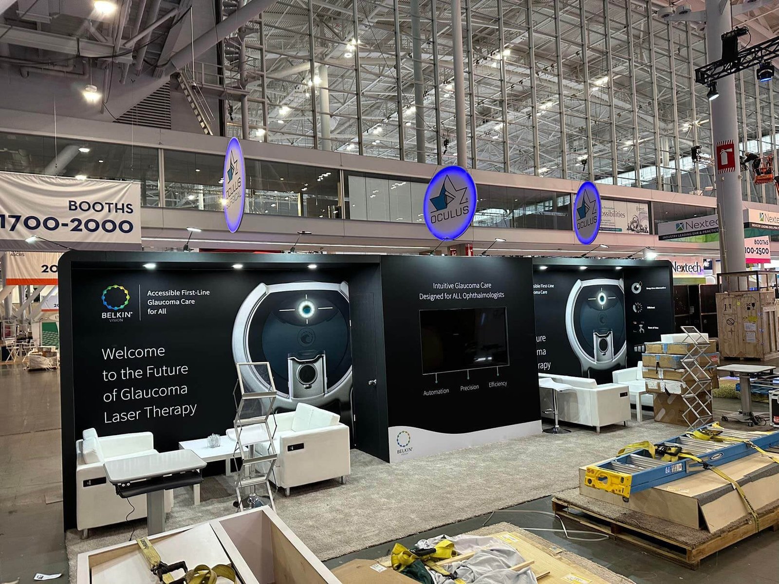 BELKIN 10'x30 trade show booth at ASCRS2024