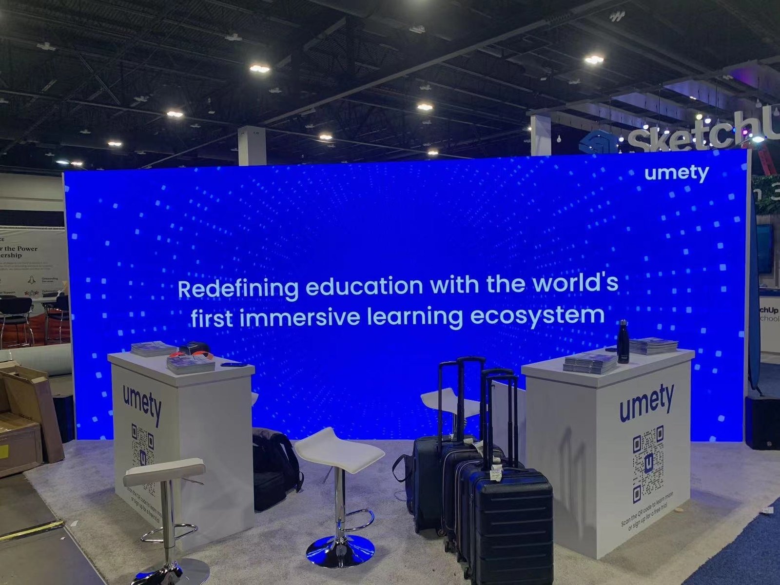 Umety 20'x20 trade show booth at ISTE2024