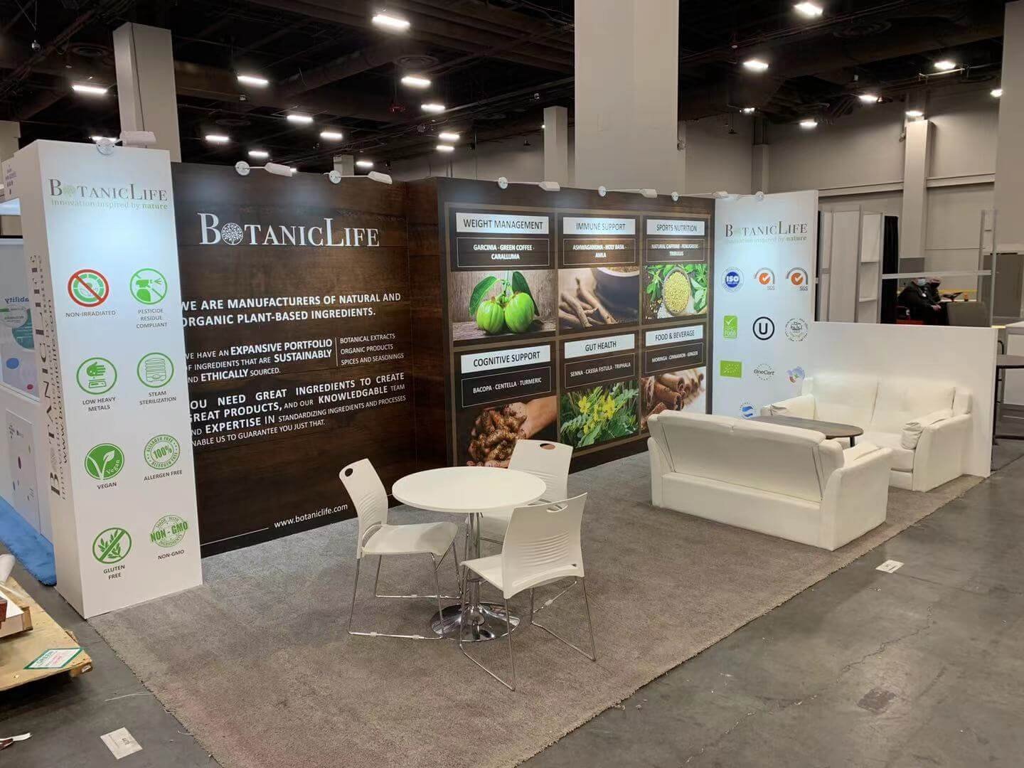 Botaniclife 10'x20 trade show booth at SSW2021