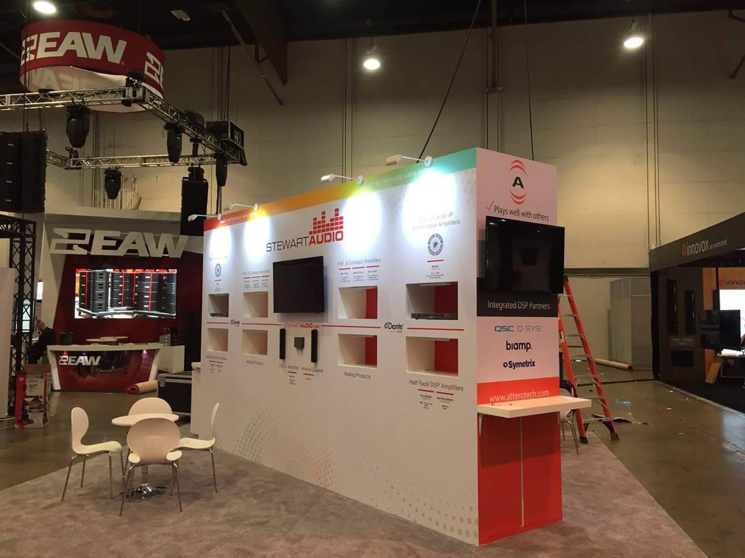 AUDIO 20'x20 trade show booth at infocomm 2019
