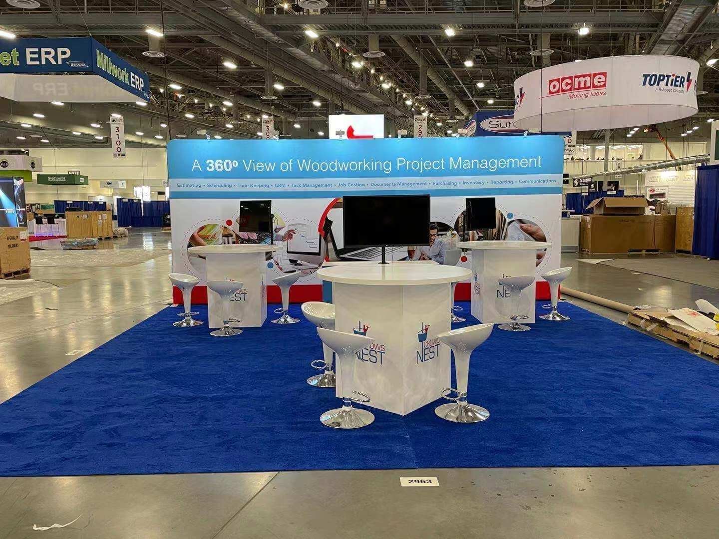 NEST CROWS 2023 trade show booth at Boorh1