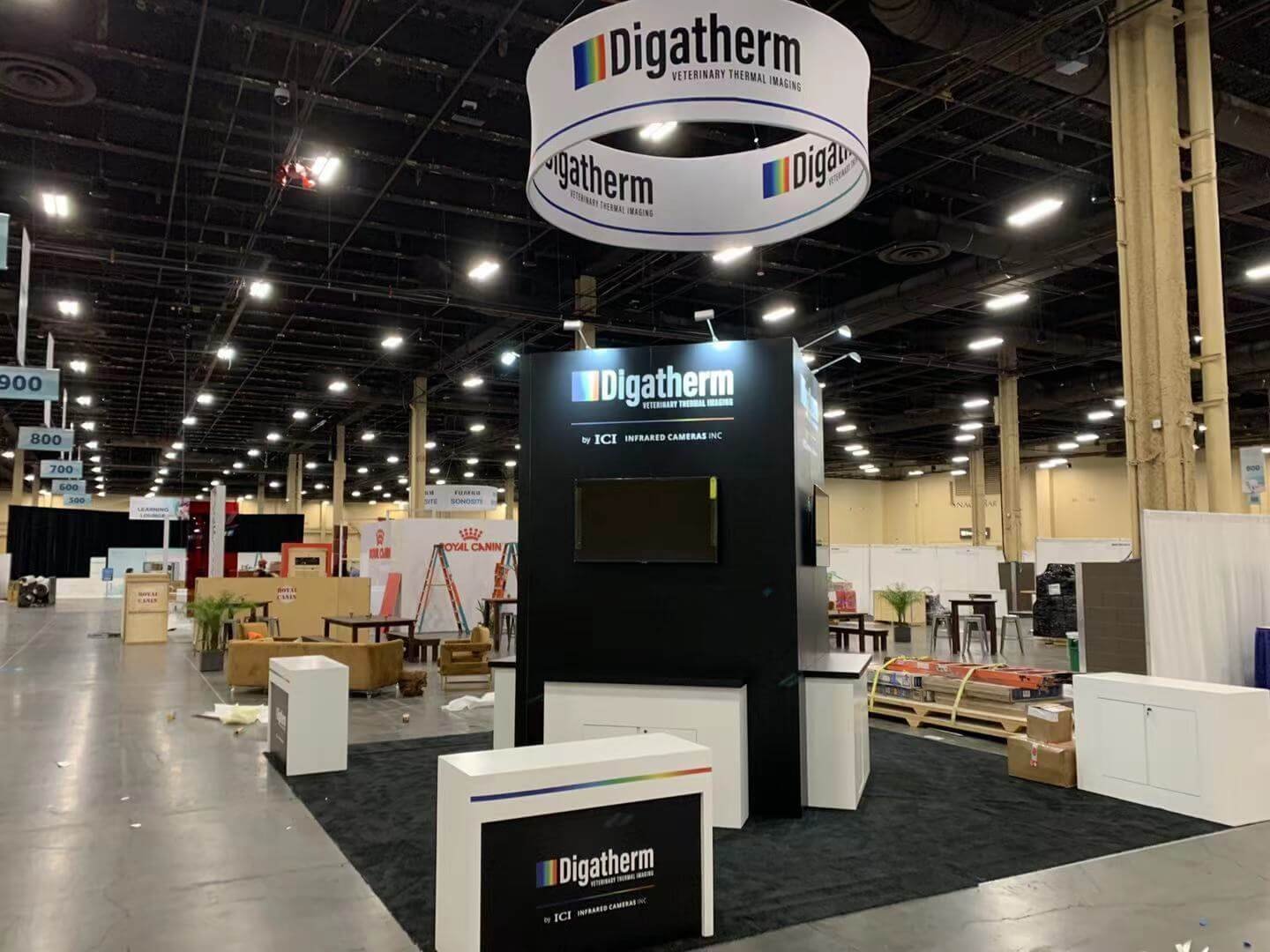 DIGATHERM 20'x20 trade show booth at WVC2023