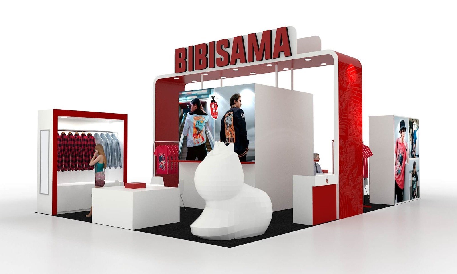 Bibisama 20x30 trade show booth display at Anime Expo 2023
