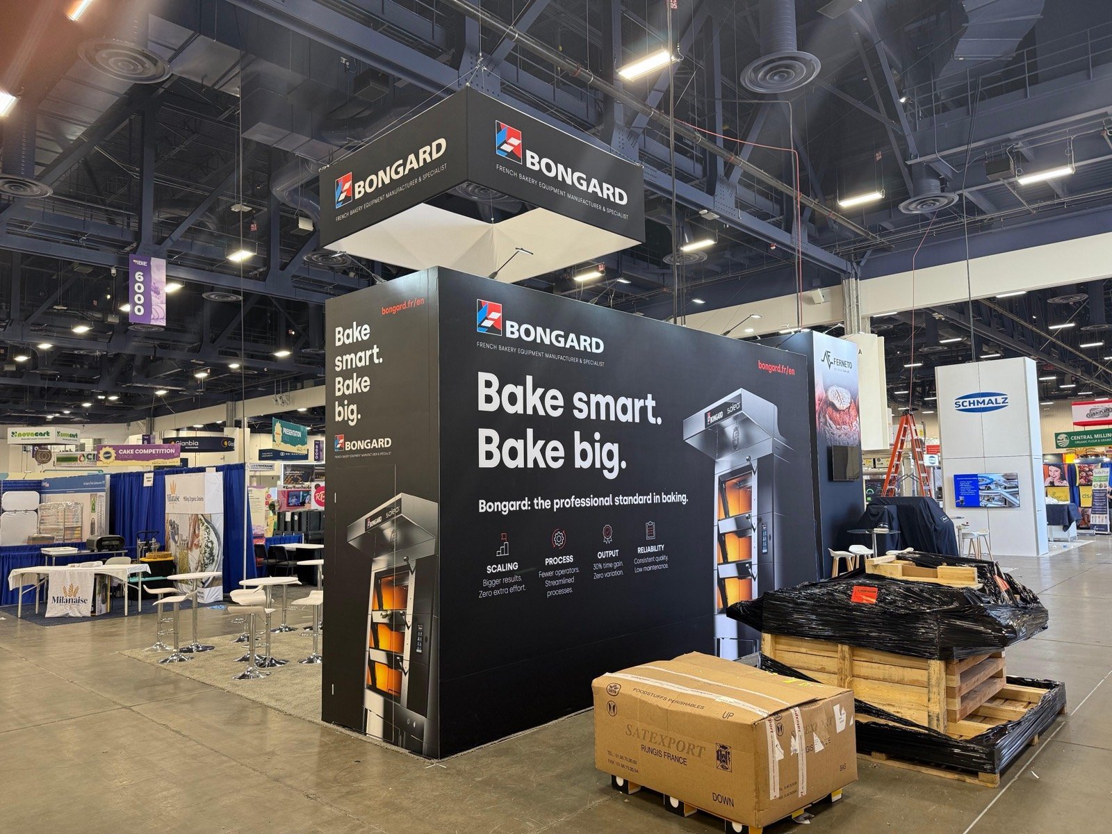 BONGARD 20x20 trade show booth display at IBIE 2025