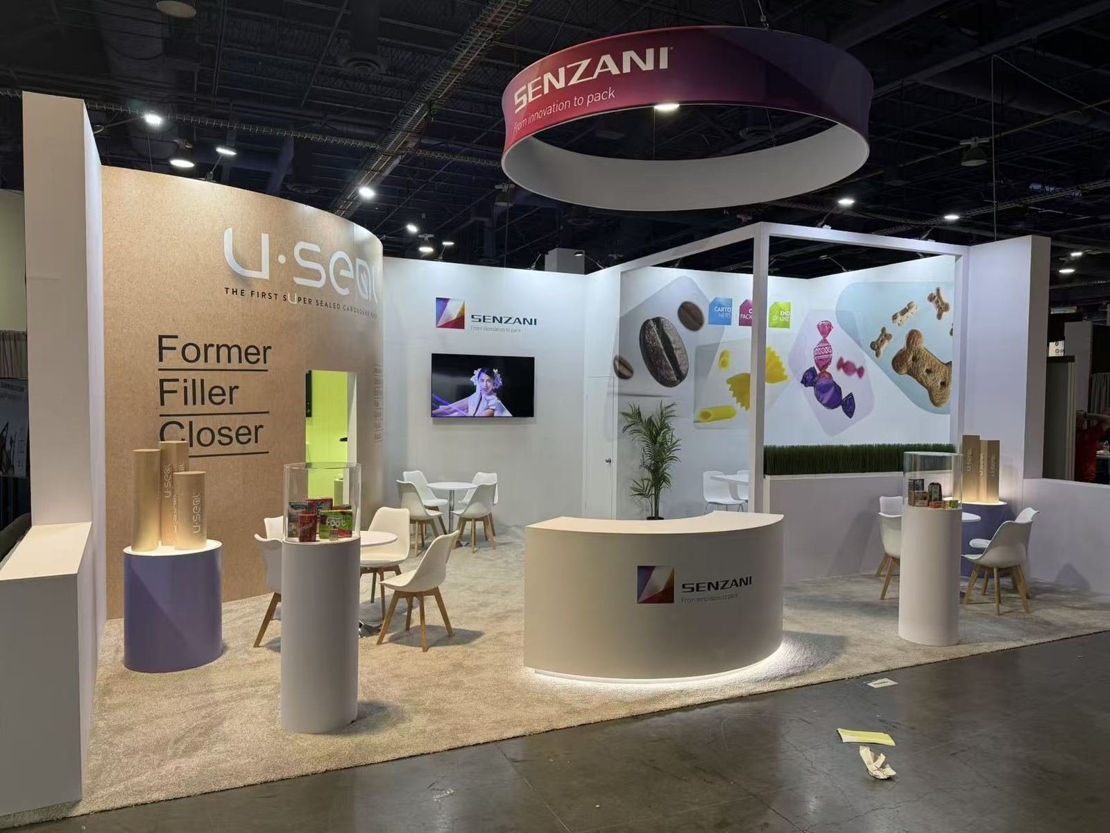 Senzani 20x30 exhibit at PACK EXPO 2025