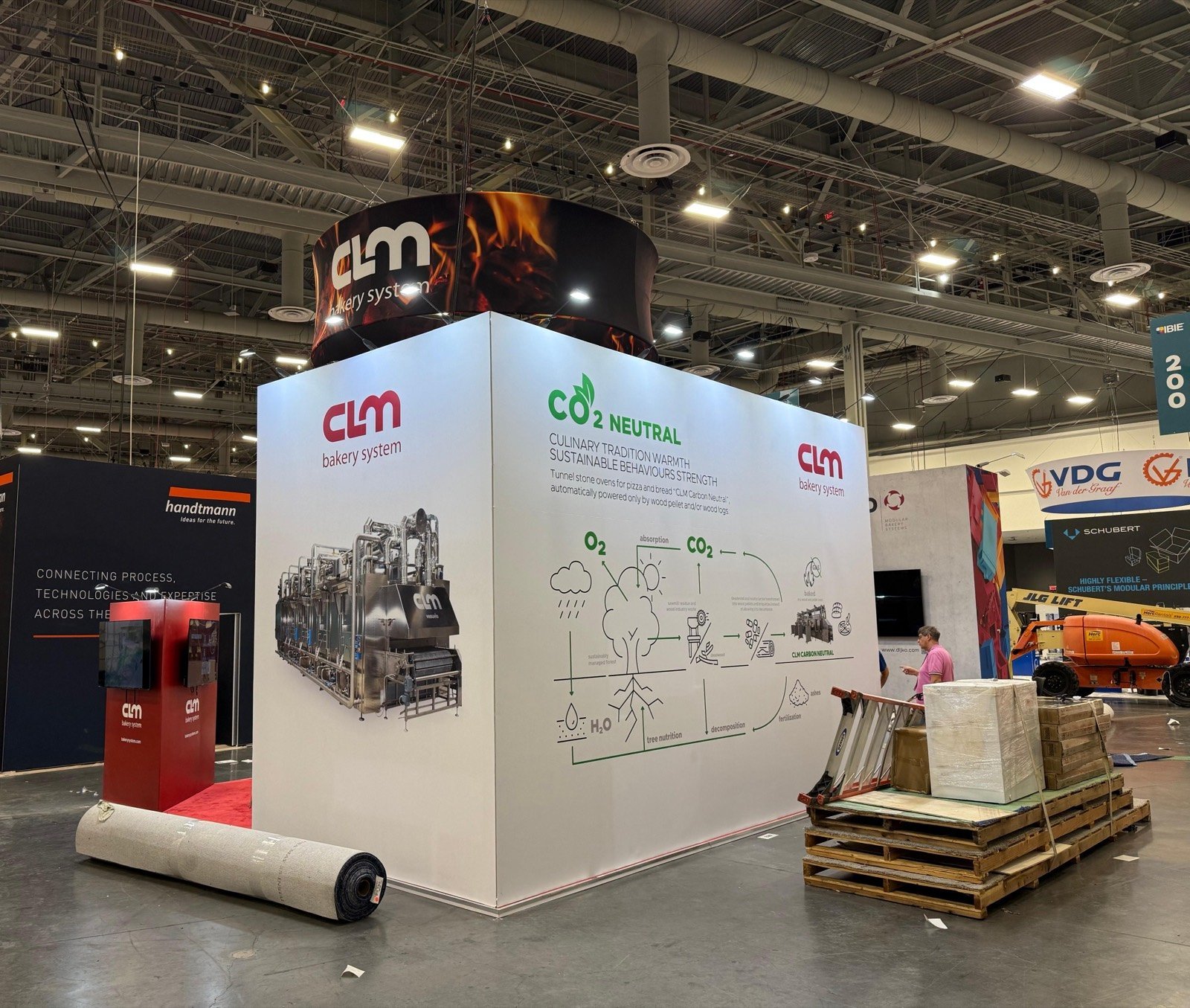 CLM 20x20 trade show booth display at IBIE 2025