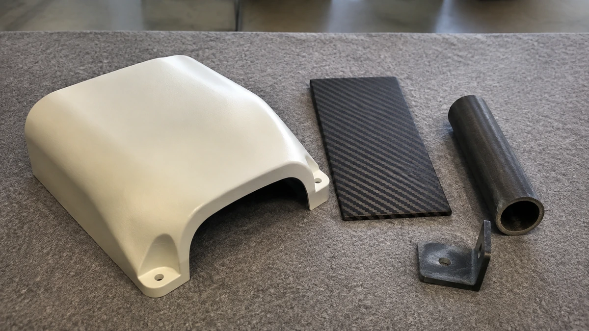 Generic composite samples illustrating different component applications