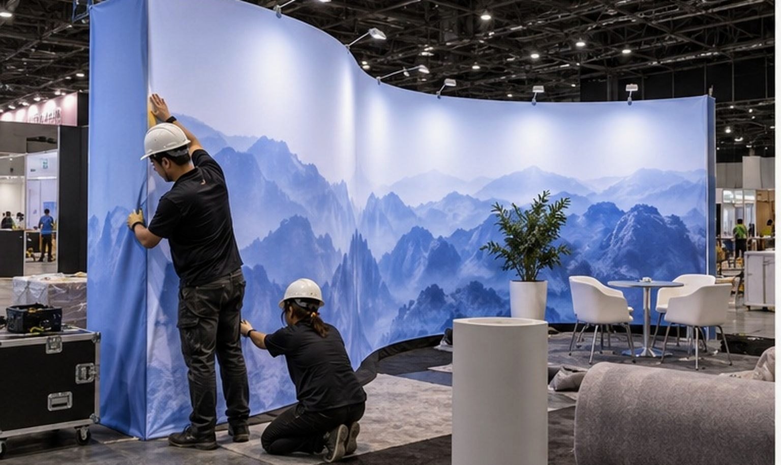 construction trade show booth rental trade show booth display image 2